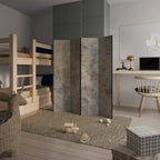 ABSTRACT EARTH CANVAS 4-Panel Room Divider