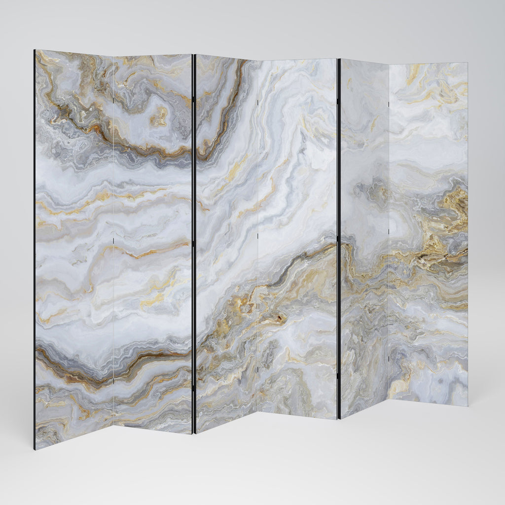 GOLDEN RIDGES Decorative 6-Panel Room Divider