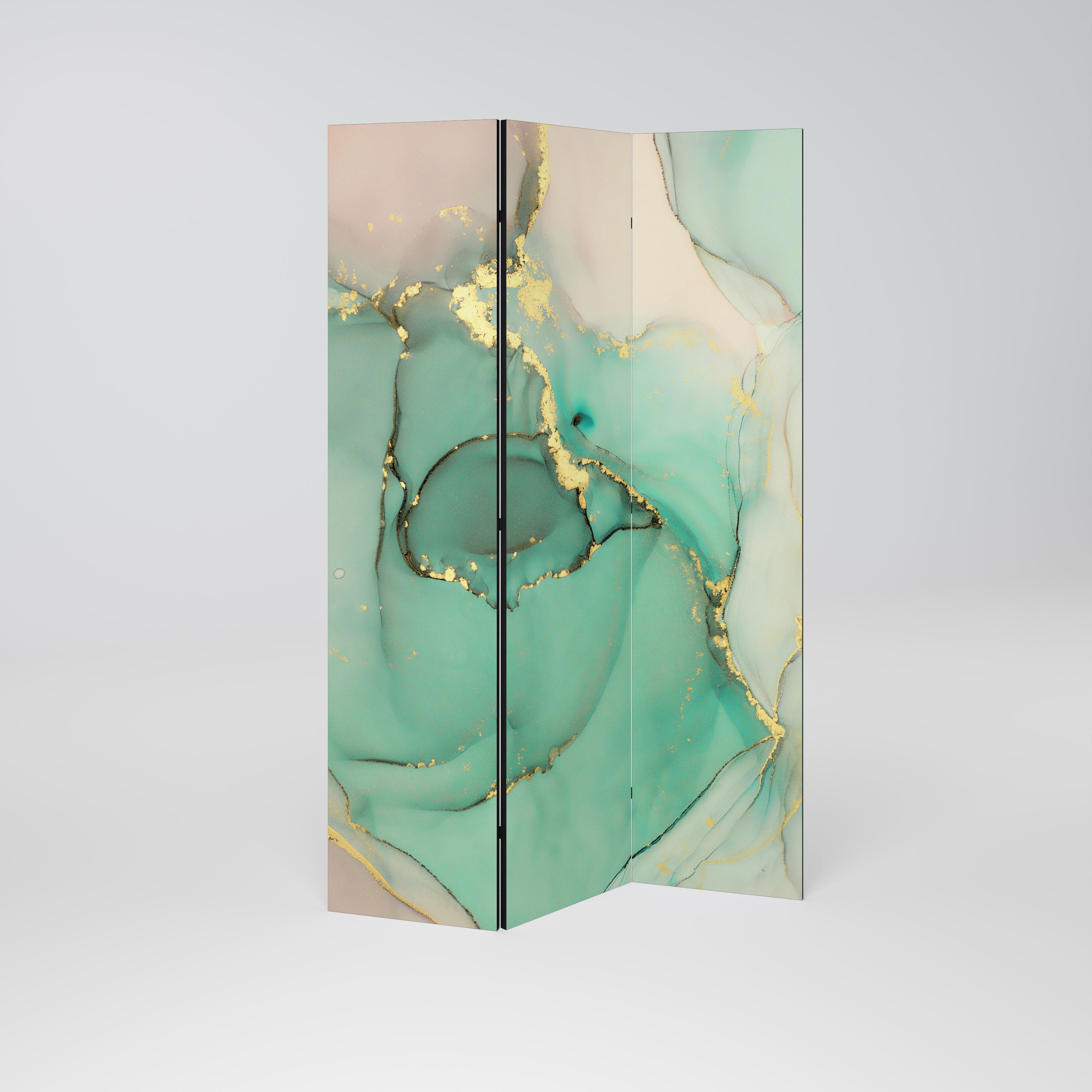 MARBLEIZED MYSTIQUE Biombo de 3 Painéis