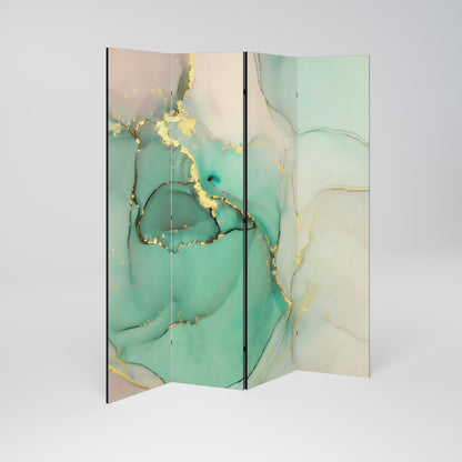 MARBLEIZED MYSTIQUE Biombo de 4 Painéis