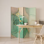 MARBLEIZED MYSTIQUE Biombo Decorativo de 4 Painéis