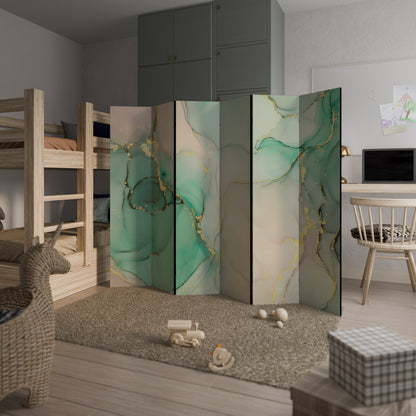 MARBLEIZED MYSTIQUE 6-Panel Room Divider