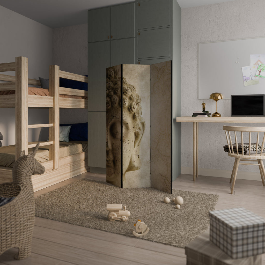 MYSTICAL MEDITATION SCENE Biombo Decorativo de 3 Painéis