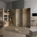 MYSTICAL MEDITATION SCENE Biombo Decorativo de 6 Painéis