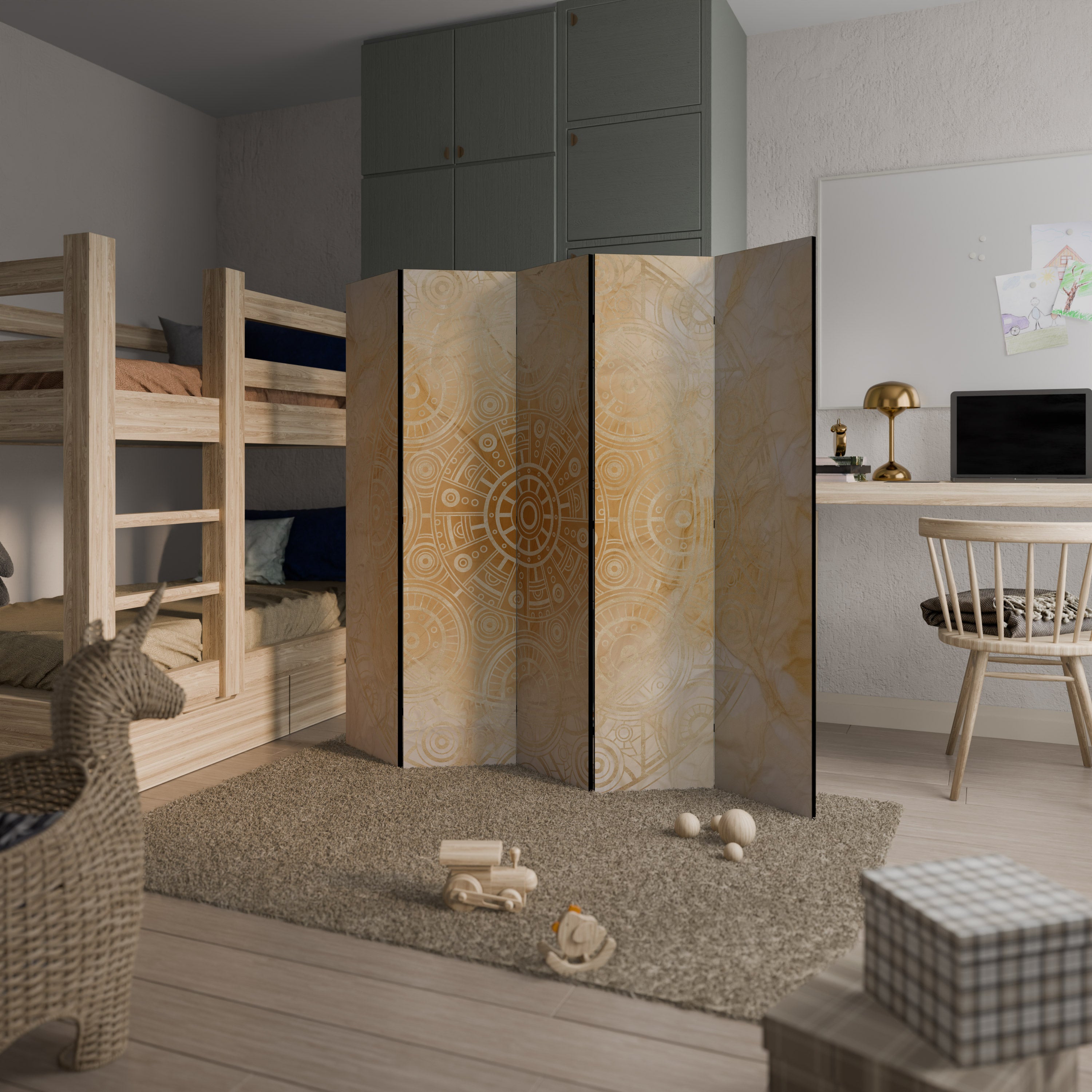 UNTOLD MYSTERIES 5-Panel Room Divider