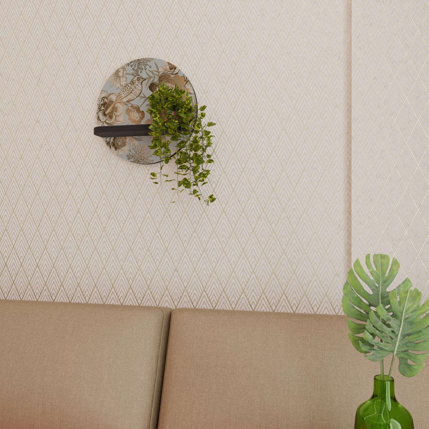 SUCCULENT WHIMSY Art Shelf