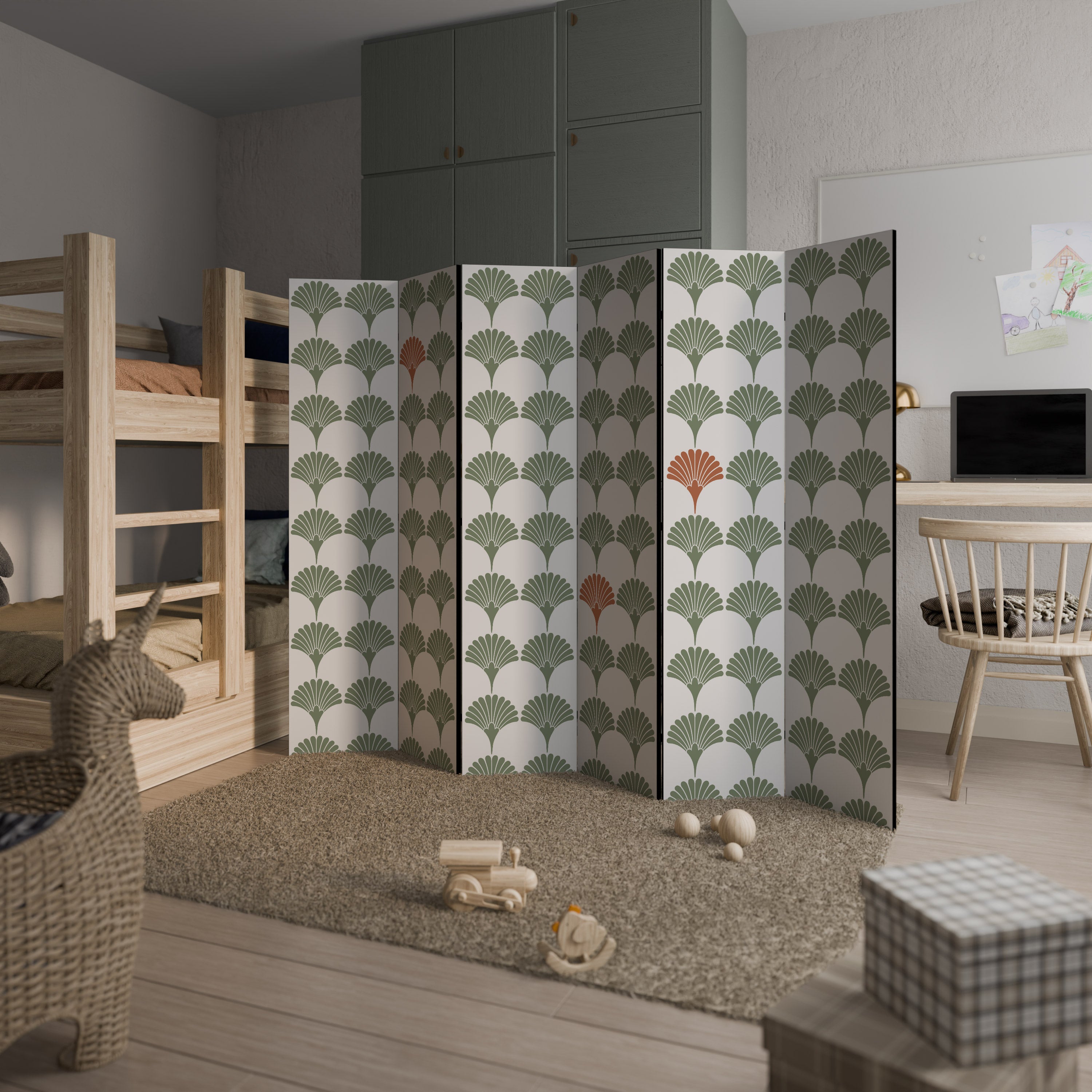 VIVID VALOR 6-Panel Room Divider