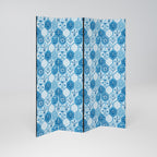 AQUATIC HEXAGON DREAM Decorative 4-Panel Room Divider
