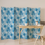 AQUATIC HEXAGON DREAM Decorative 6-Panel Room Divider