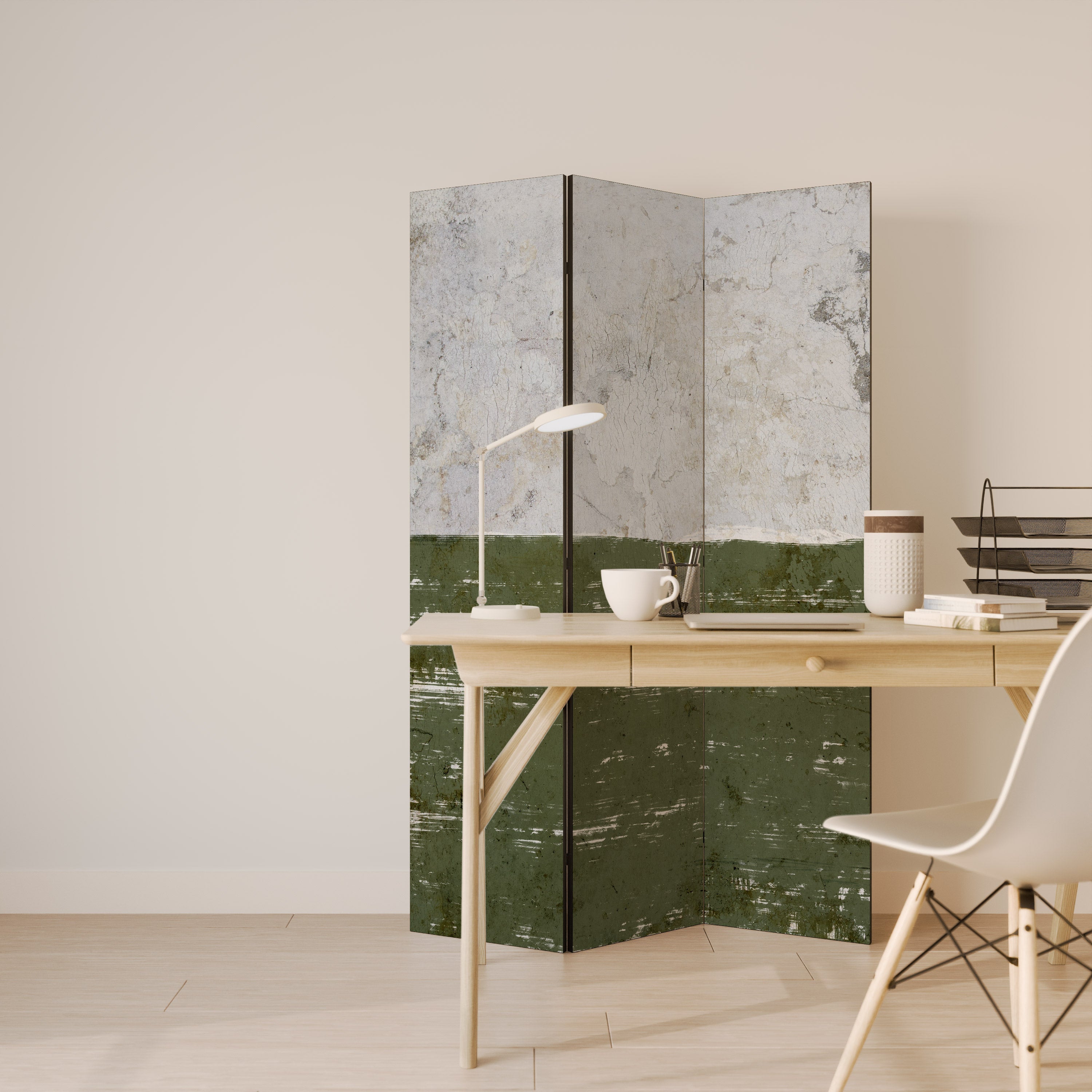 RUSTIC RADIANCE ASSEMBLED Biombo Decorativo de 3 Painéis