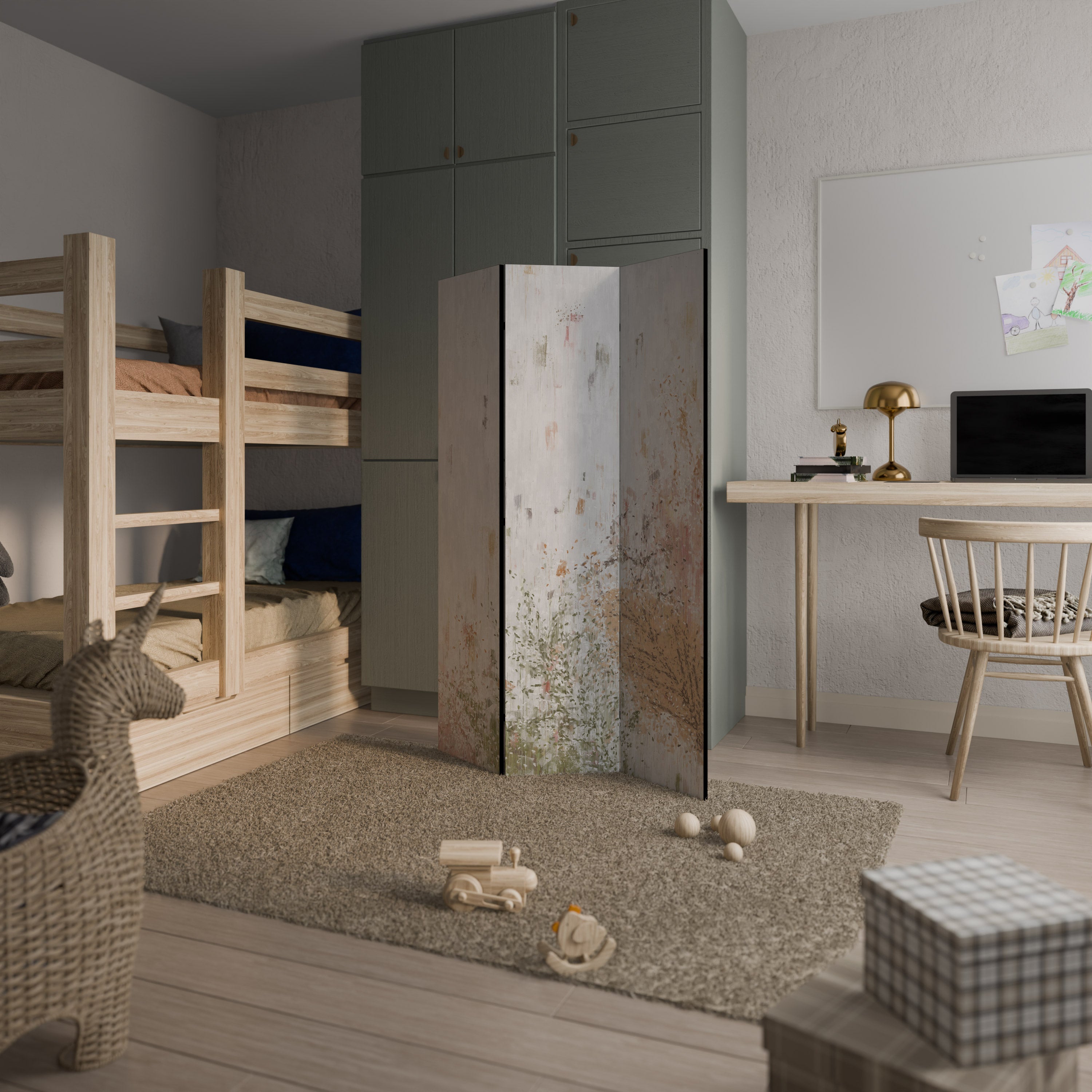 DAILY RHAPSODIES 3-Panel Room Divider