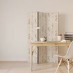 VERDANT HARMONY Biombo Decorativo de 3 Painéis