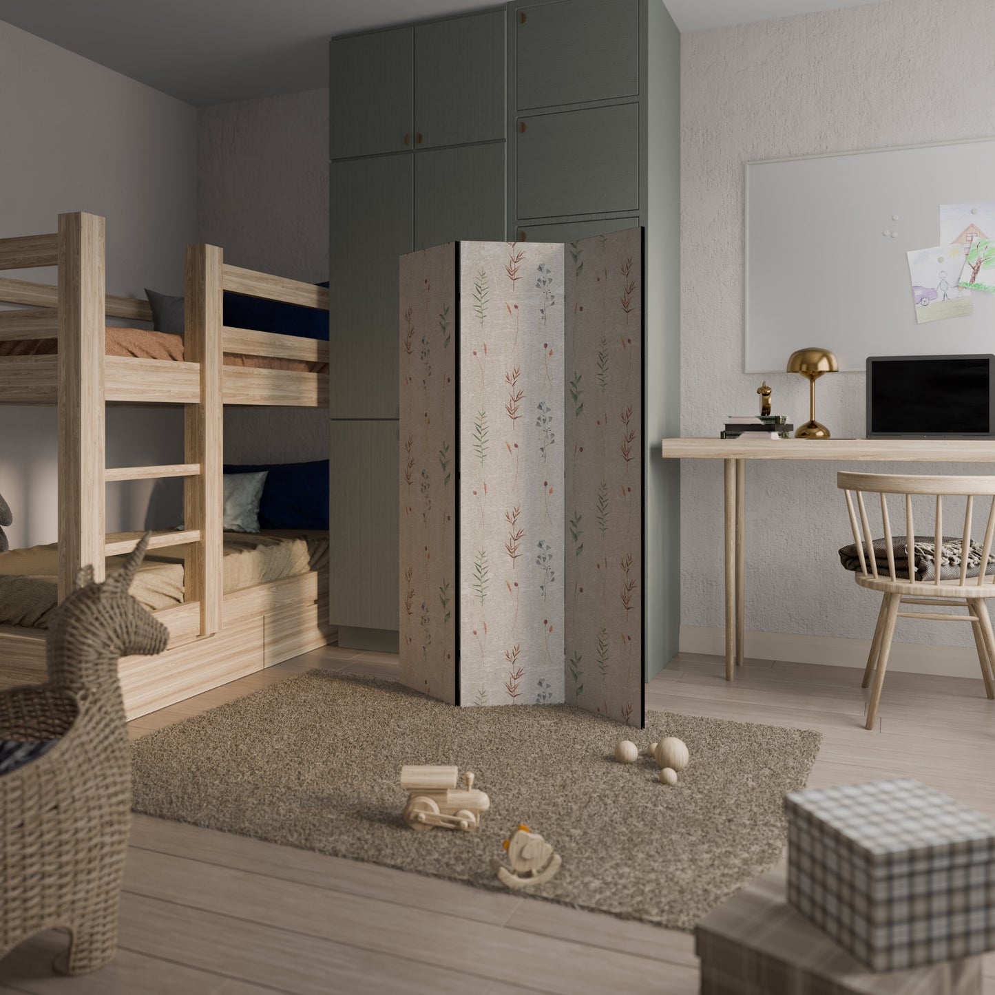 VERDANT HARMONY 3-Panel Room Divider