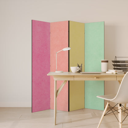 LIKE A ROLLING SHADE 4-Panel Room Divider