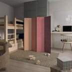 SMELLS LIKE PINK SPIRIT Decorative 4-Panel Room Divider