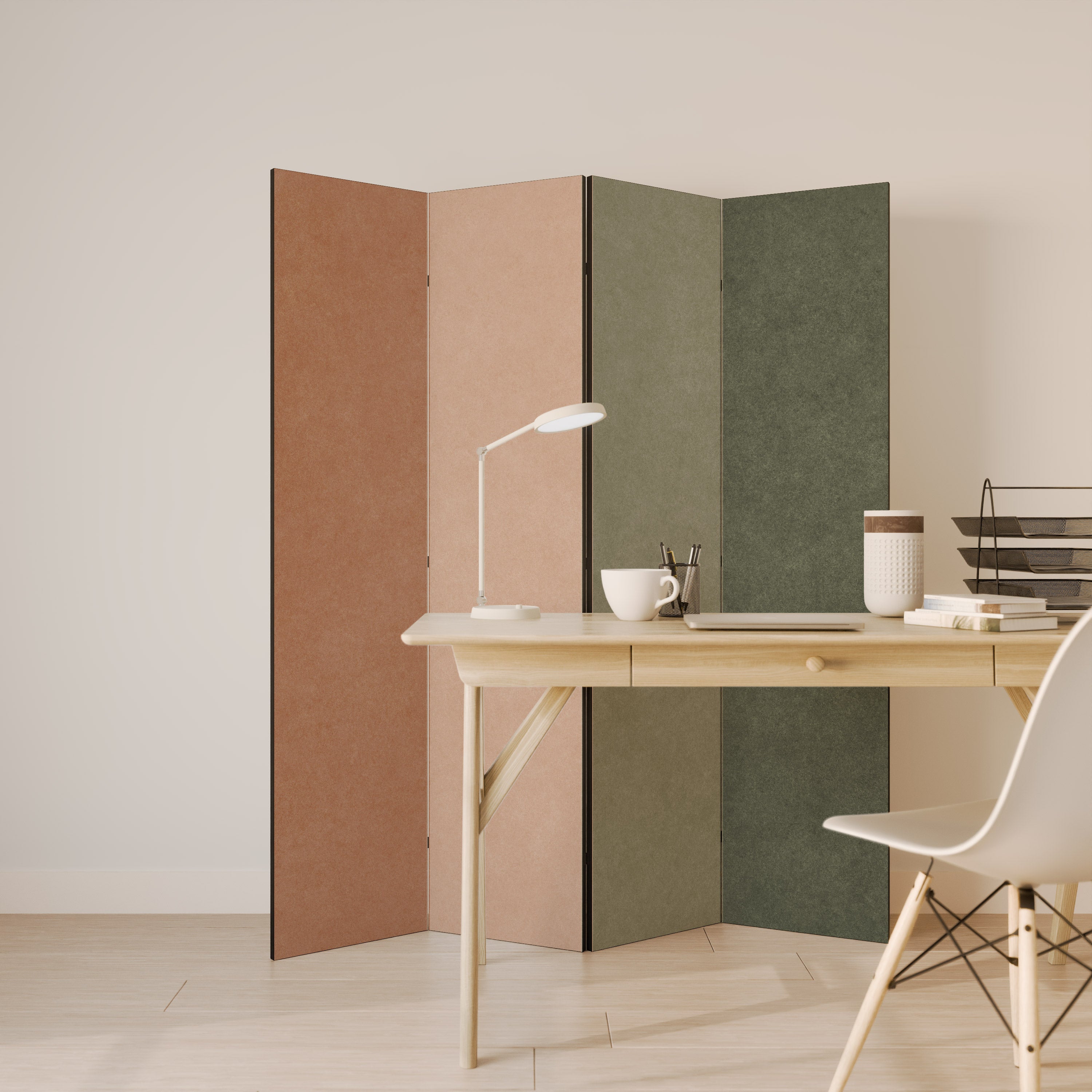 GANGNAM AVOCADO Biombo Decorativo de 4 Painéis