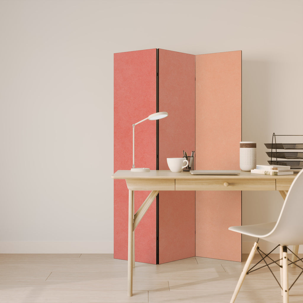 PEACH OF MY HEART Decorative 3-Panel Room Divider
