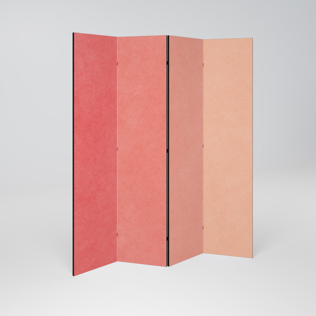 PEACH OF MY HEART 4-Panel Room Divider