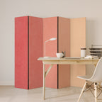 PEACH OF MY HEART Decorative 5-Panel Room Divider