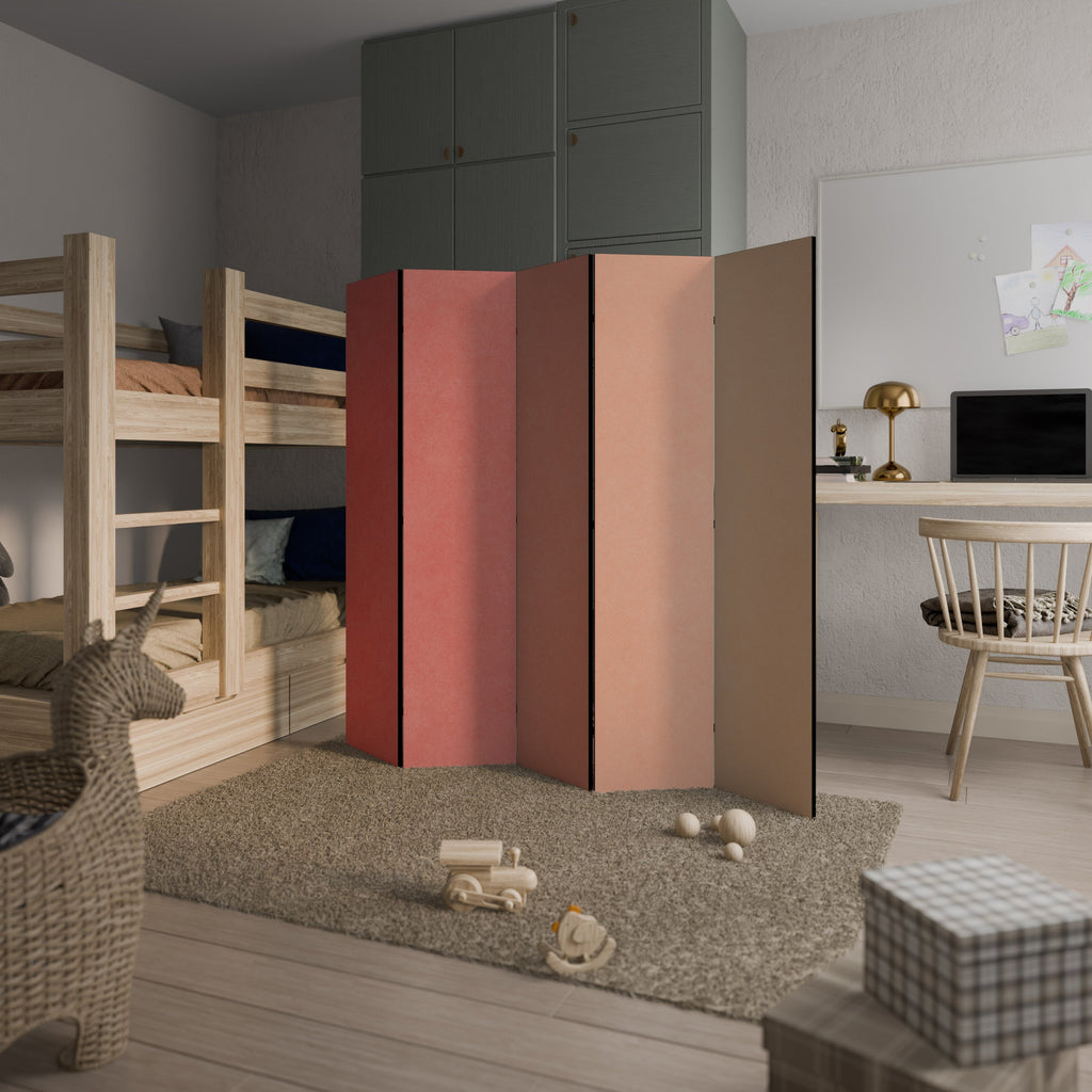 PEACH OF MY HEART Decorative 5-Panel Room Divider