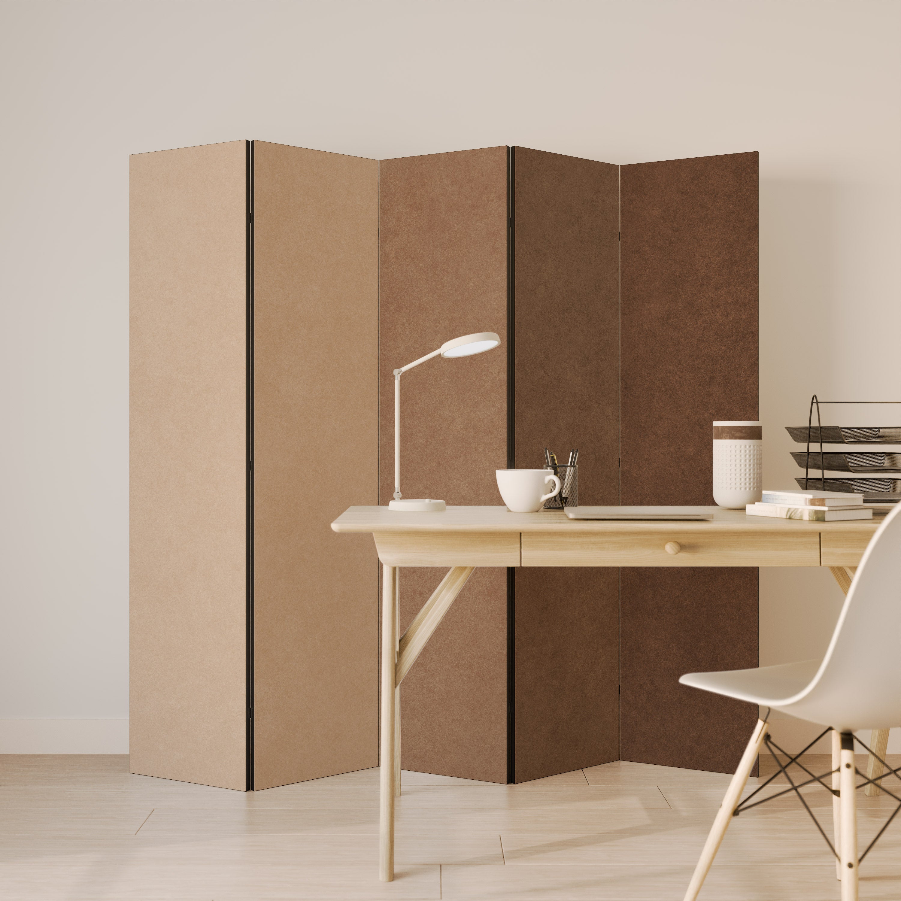 BROWNING IN THE DEEP 5-Panel Room Divider