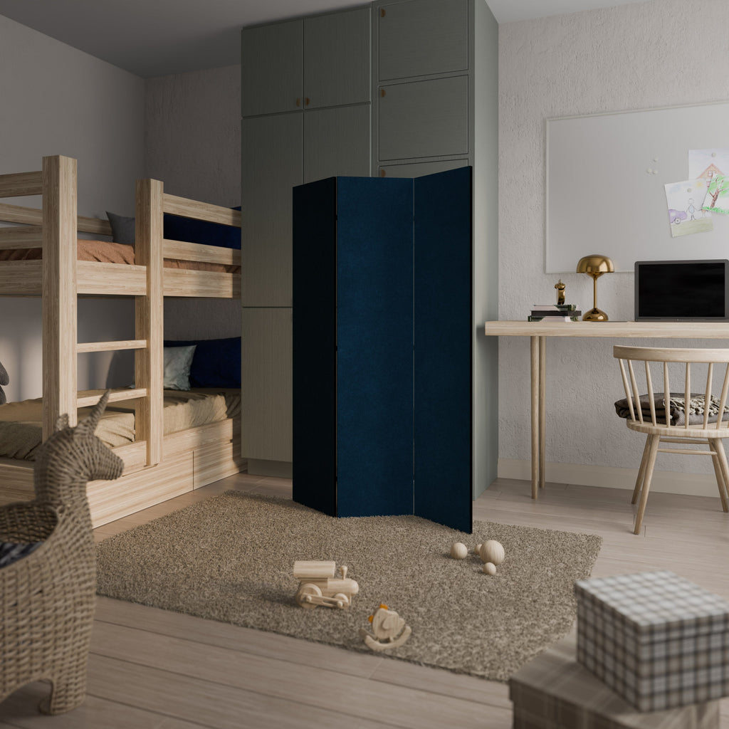 SHAKE IT BLUE Biombo Decorativo de 3 Painéis