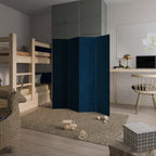 SHAKE IT BLUE Biombo Decorativo de 4 Painéis