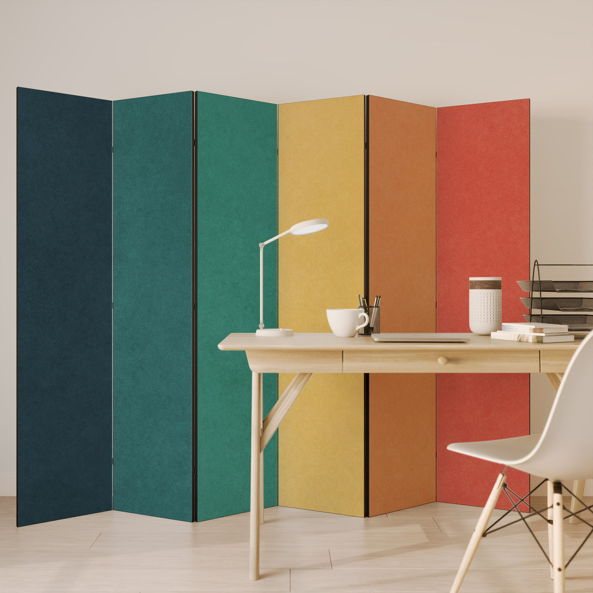 VIVA LA COLOR Biombo de 6 Painéis