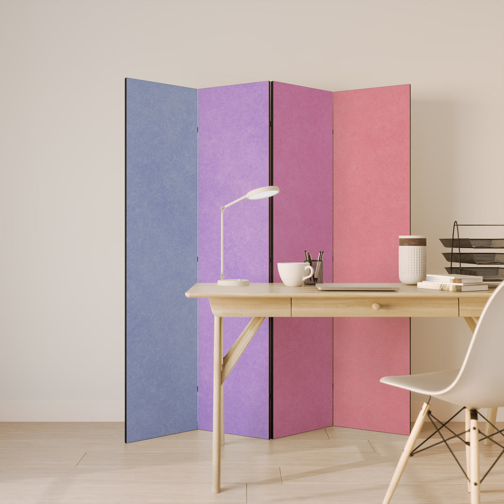 MY HEART WILL COLOR ON Biombo de 4 Painéis