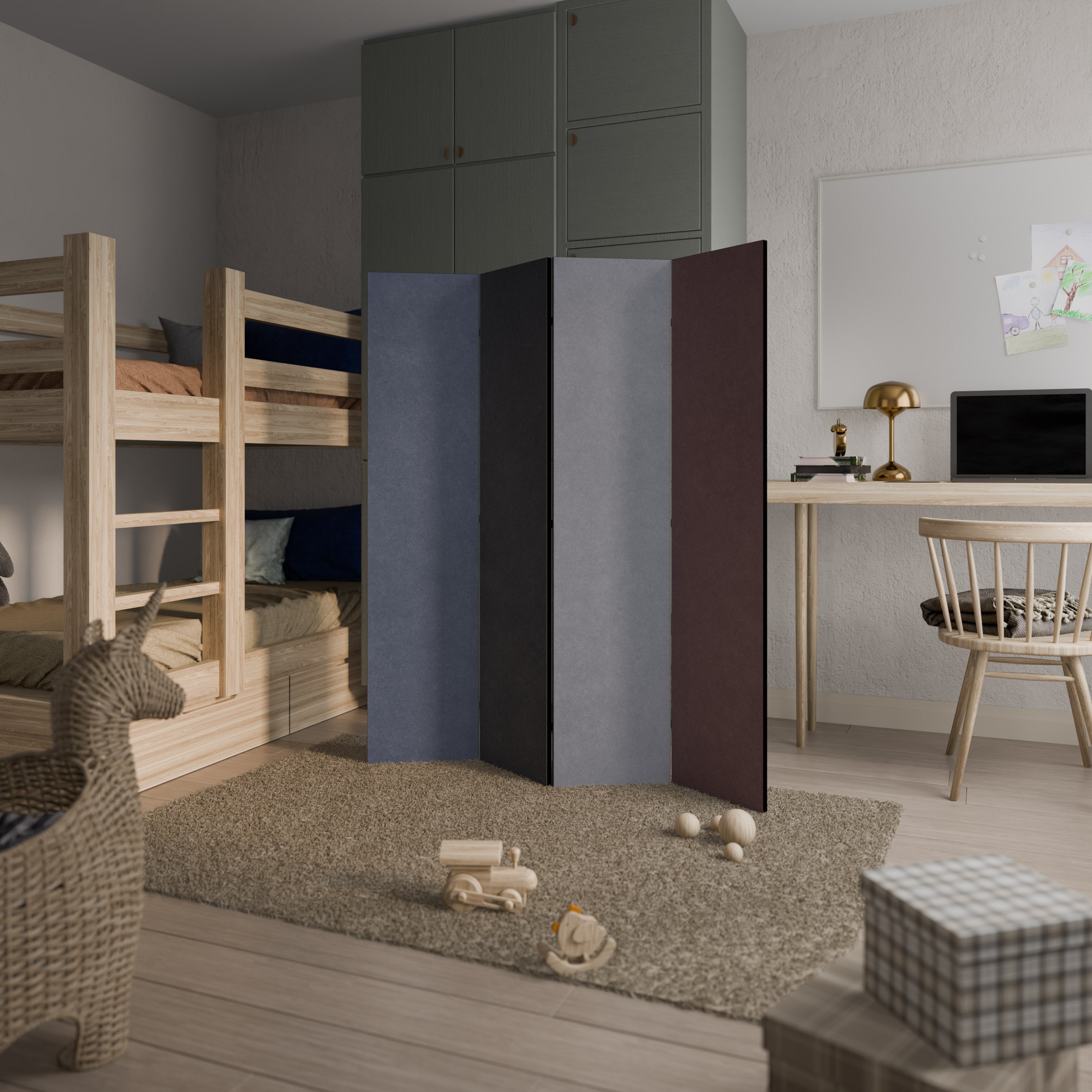 COLORWAY TO HEAVEN Biombo Decorativo de 4 Painéis