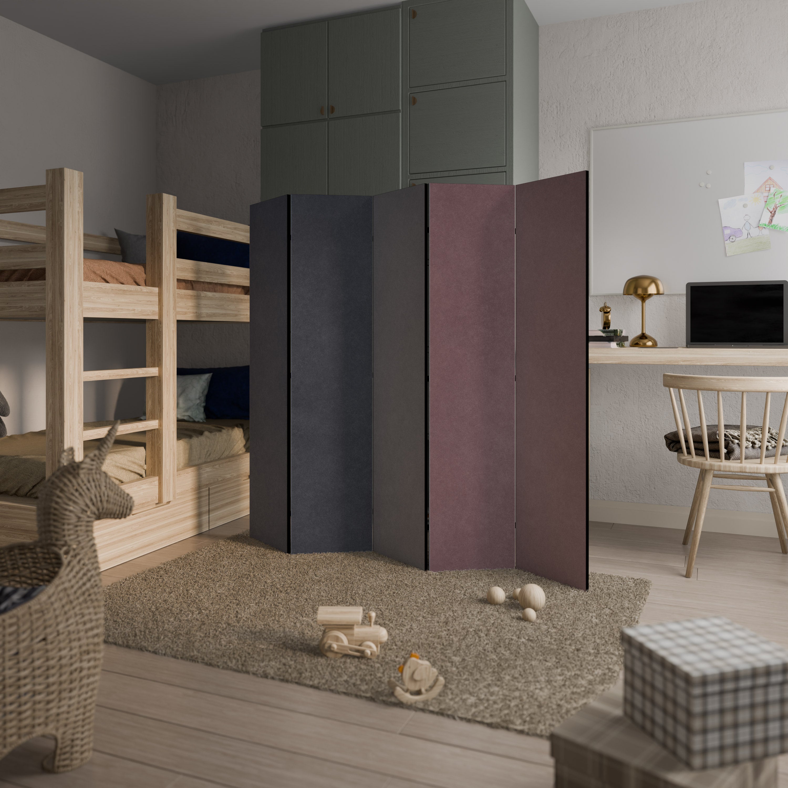 COLORWAY TO HEAVEN Biombo Decorativo de 5 Painéis