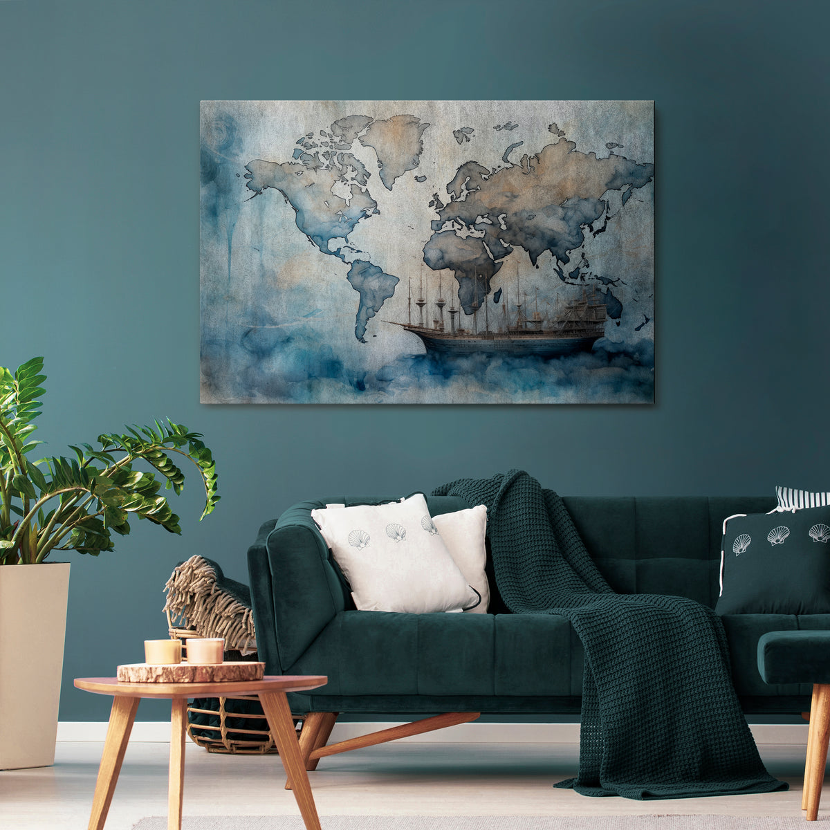NAVIGATING CLOUDS Horizontal Canvas Print