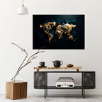 SHIMMERING WORLD SYMMETRY Poster Horizontal Autocolante
