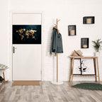 SHIMMERING WORLD SYMMETRY Poster Horizontal Autocolante