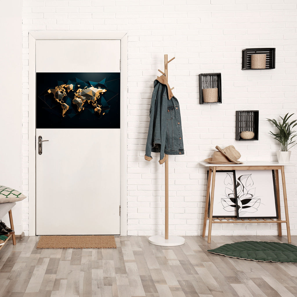 SHIMMERING WORLD SYMMETRY Poster Horizontal Autocolante