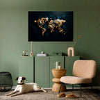SHIMMERING WORLD SYMMETRY Poster Horizontal Autocolante