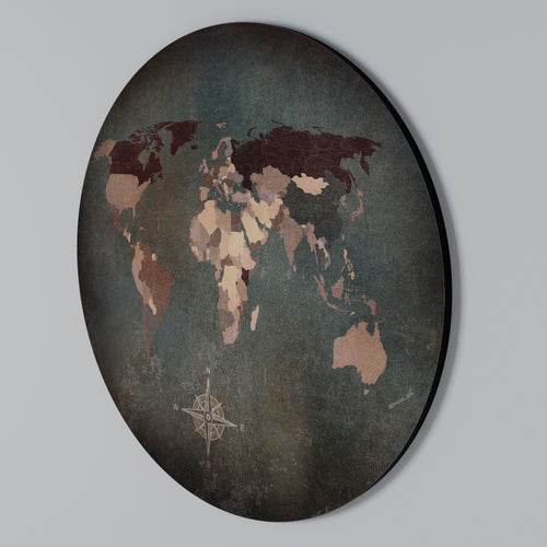 EARTH'S ARTISTIC TESSERAE Arte de Parede Redonda