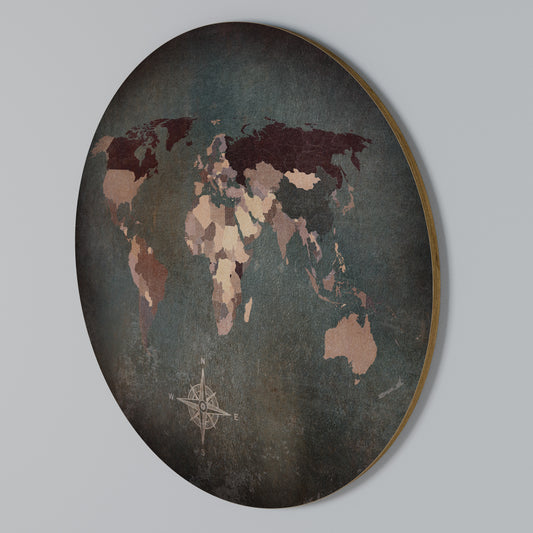 EARTH'S ARTISTIC TESSERAE Arte de Parede Redonda