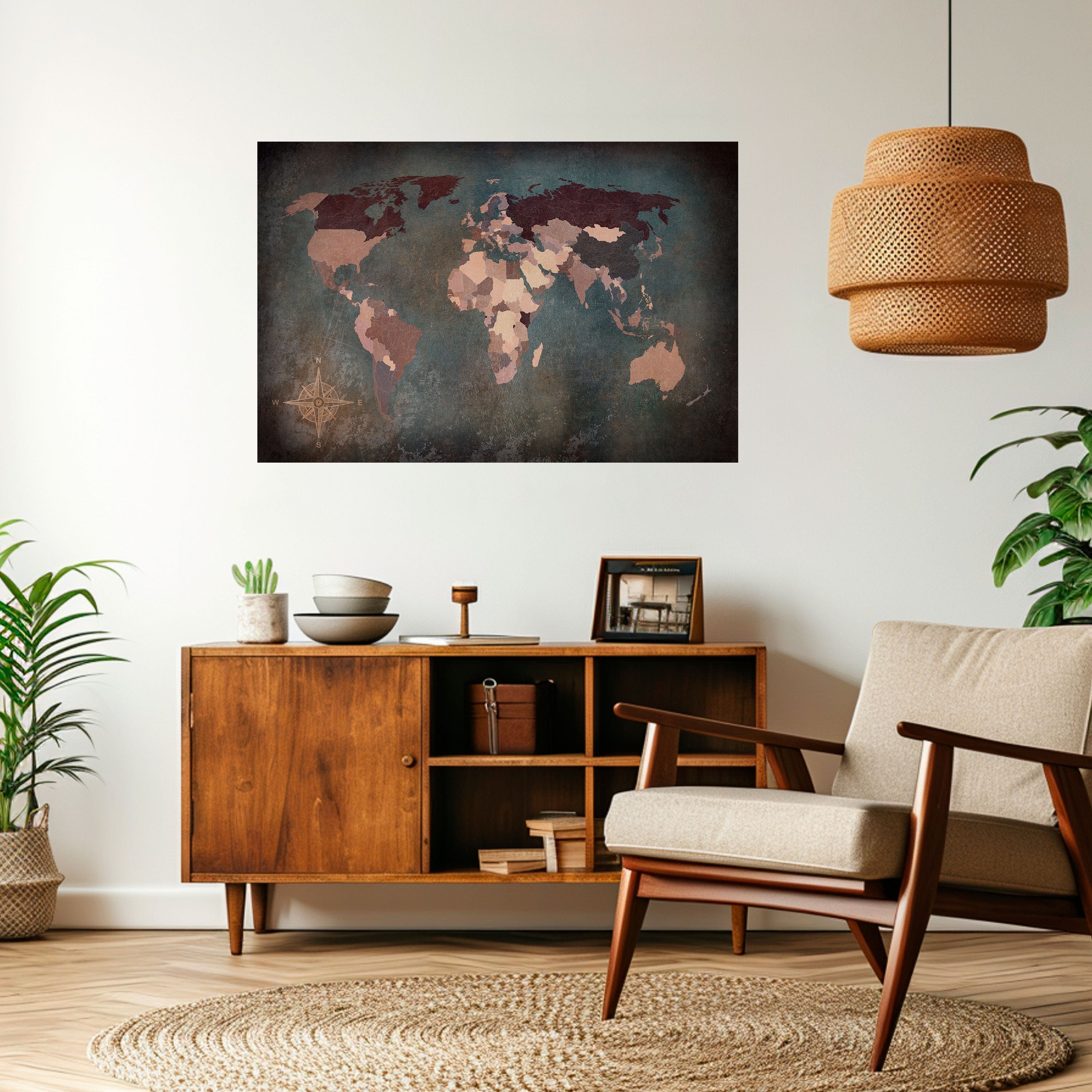 EARTH'S ARTISTIC TESSERAE Poster Horizontal Autocolante