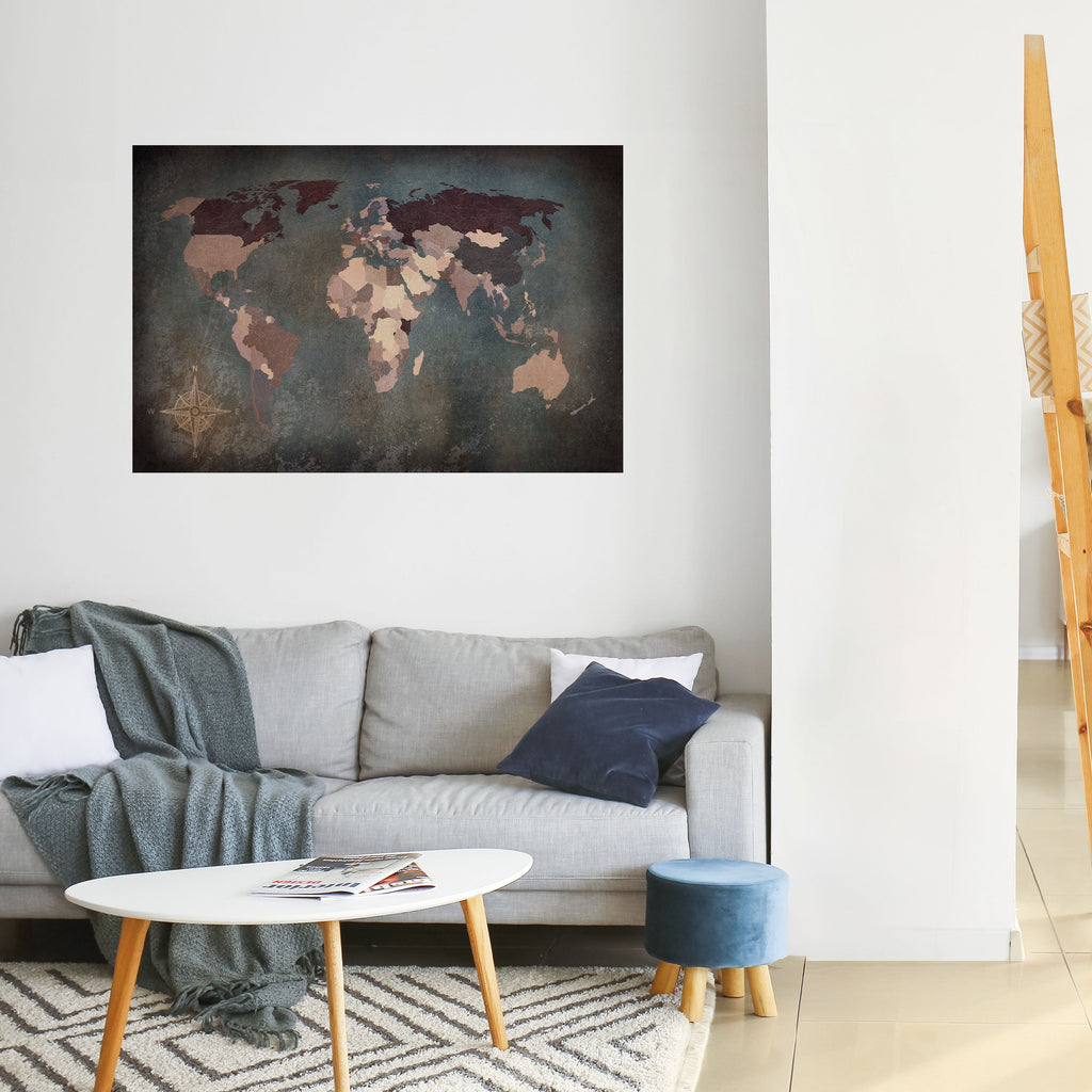 EARTH'S ARTISTIC TESSERAE Poster Horizontal Autocolante