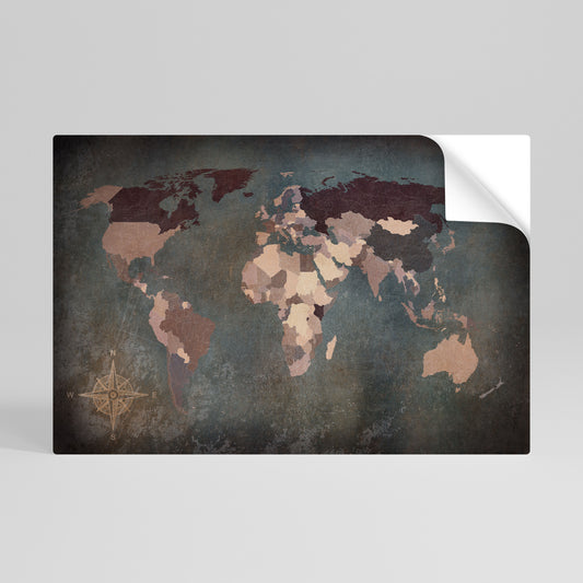 EARTH'S ARTISTIC TESSERAE Póster Autocolante Horizontal