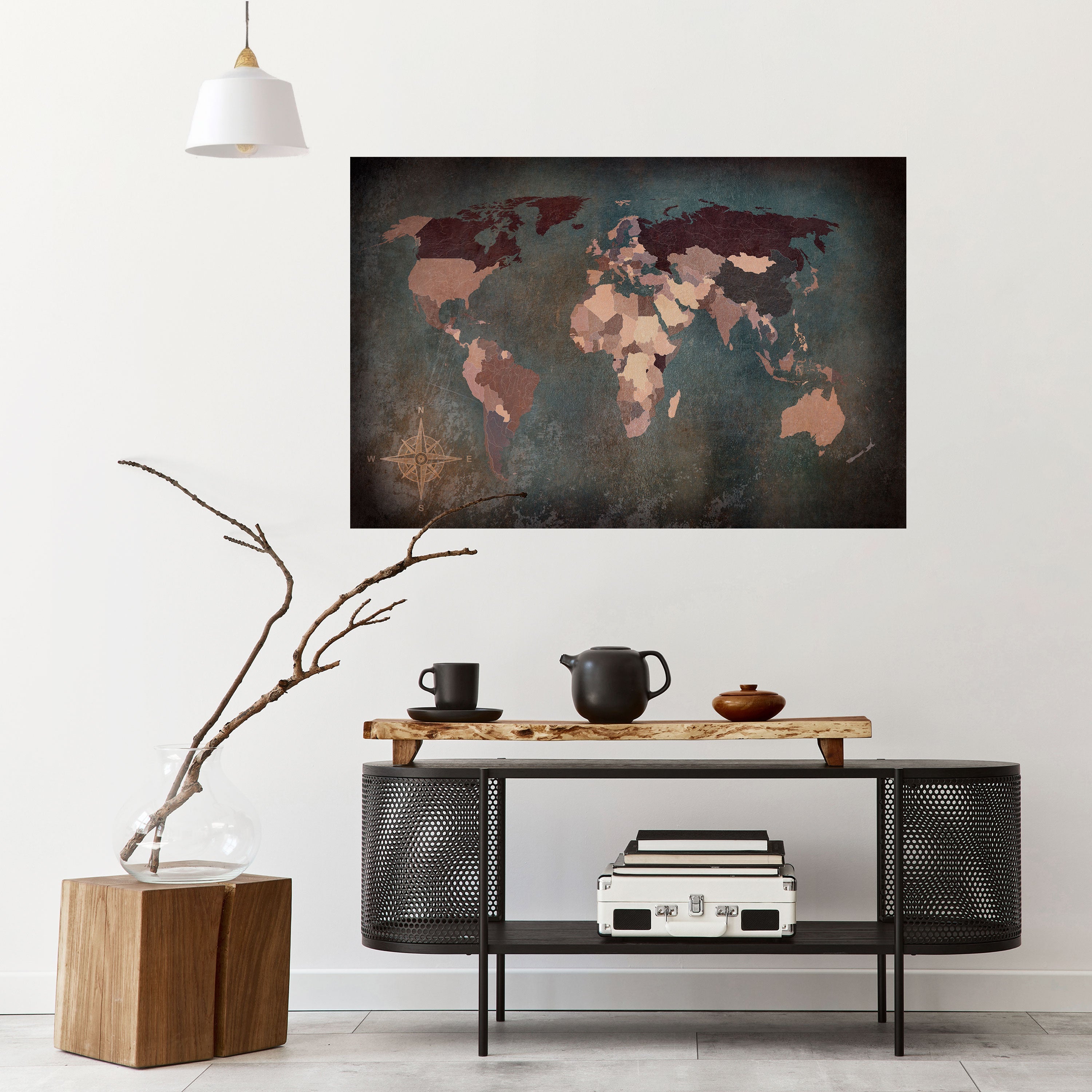 EARTH'S ARTISTIC TESSERAE Peel and Stick Horizontal Poster