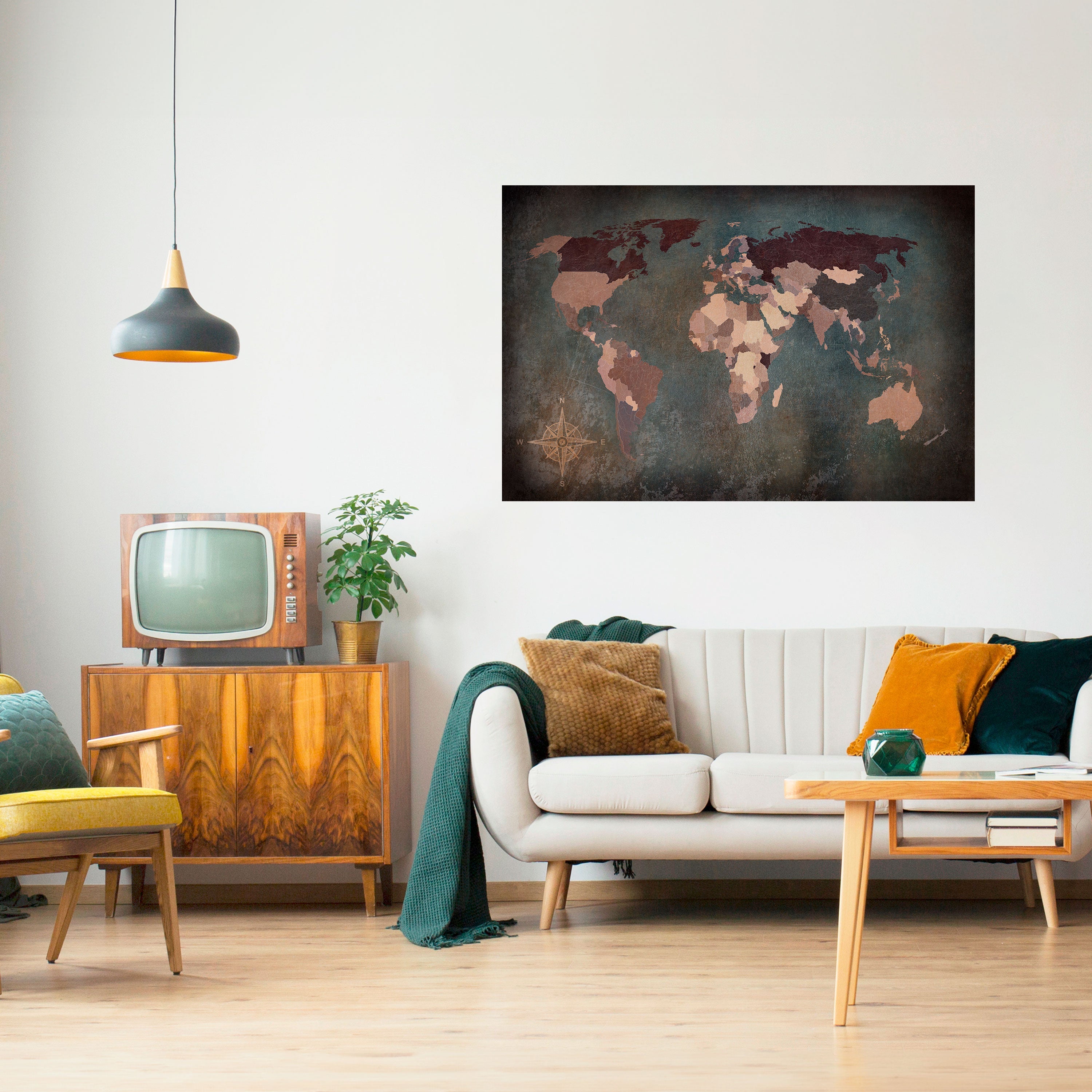 EARTH'S ARTISTIC TESSERAE Peel and Stick Horizontal Poster