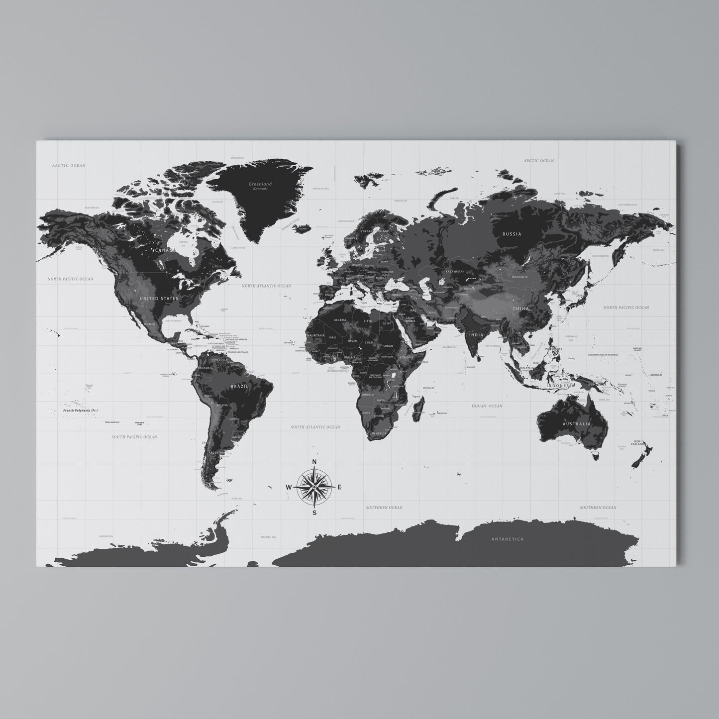 GLOBAL SHADOWS Horizontal Canvas Print