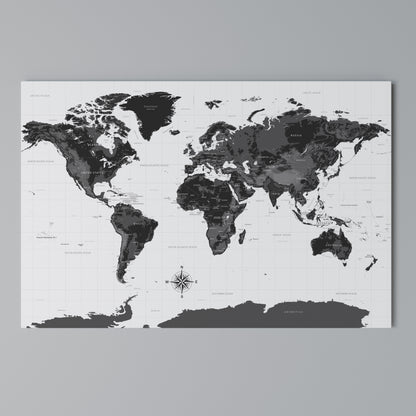 GLOBAL SHADOWS Horizontal Canvas Print