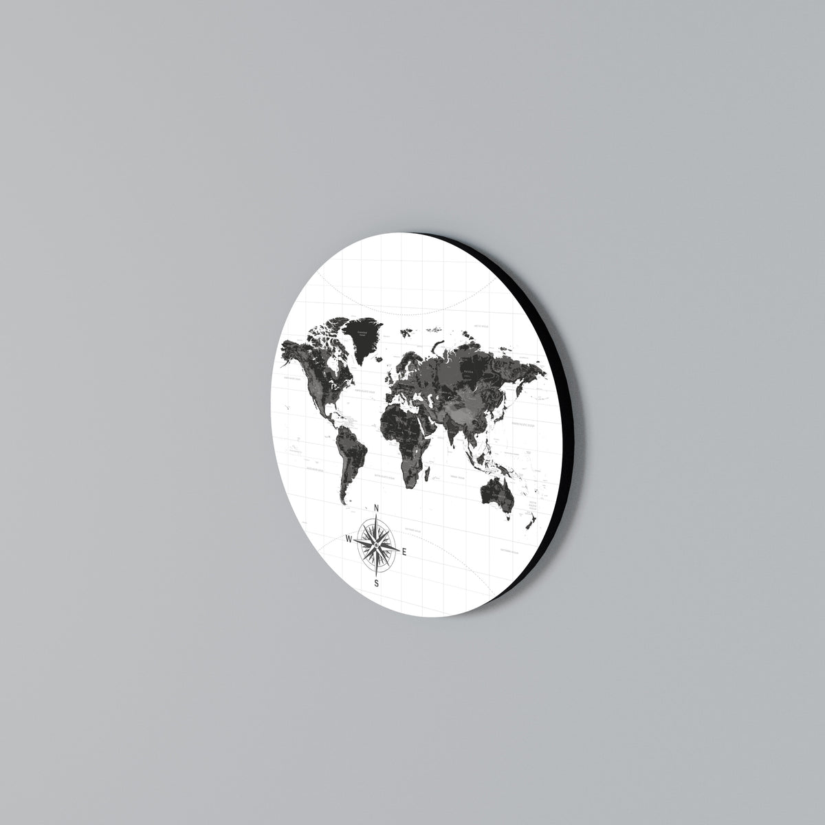 GLOBAL SHADOWS Arte de Parede Redonda
