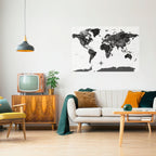 GLOBAL SHADOWS Peel and Stick Horizontal Poster