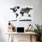 GLOBAL SHADOWS Peel and Stick Horizontal Poster