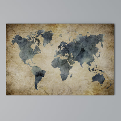 VINTAGE WORLDVIEW Horizontal Canvas Print