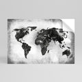 SHADOWED CONTINENTS Peel and Stick Horizontal Poster